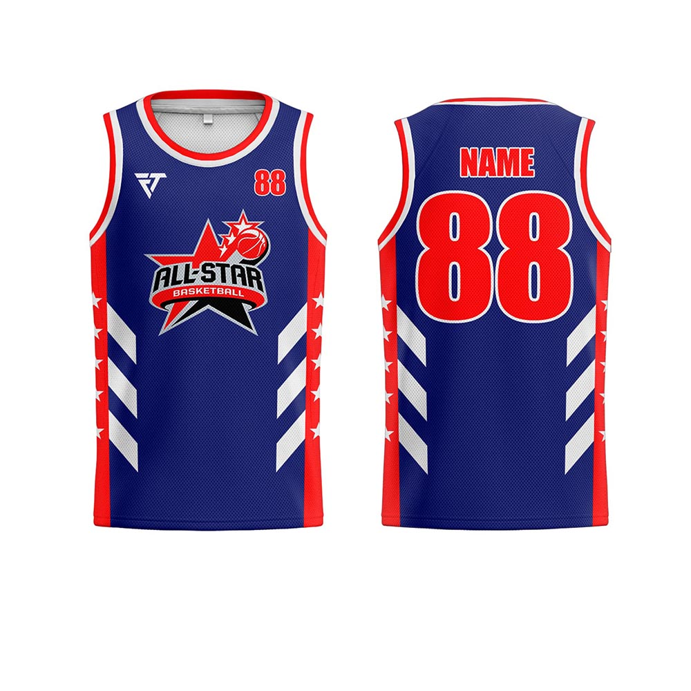 Basketball Round Neck Single Jersey